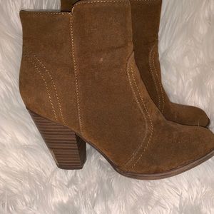 Suede booties